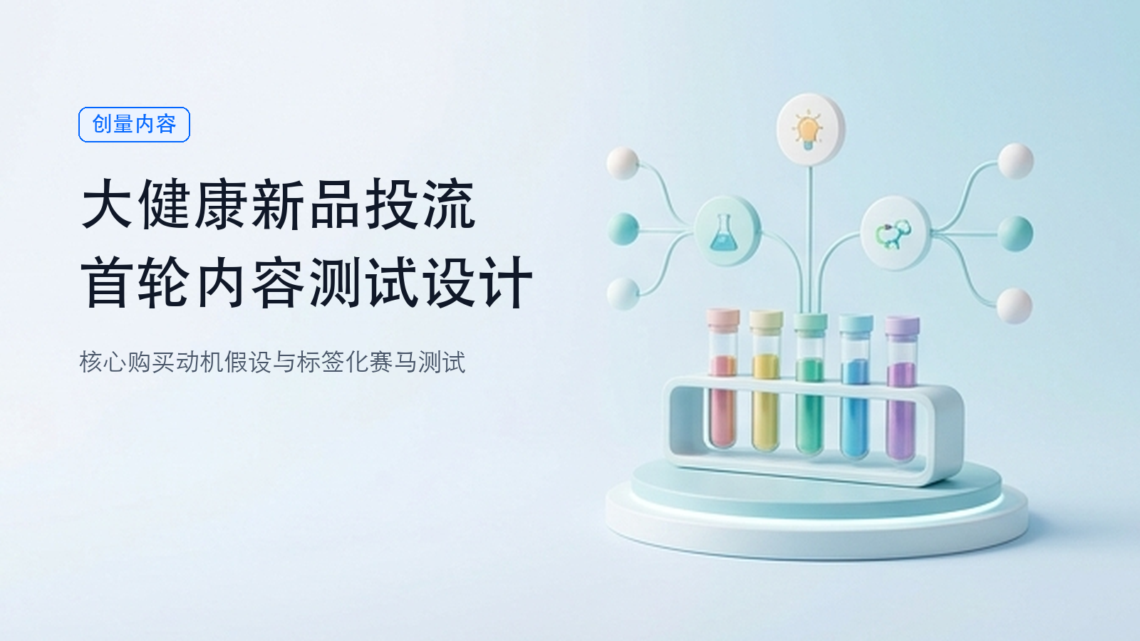 大健康新品投流,第一轮内容测试怎么设计?配图